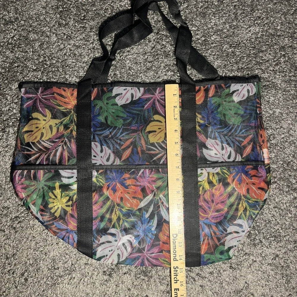 Rainbow Palm‎ Leaf Shopping Bag Mesh Polyester